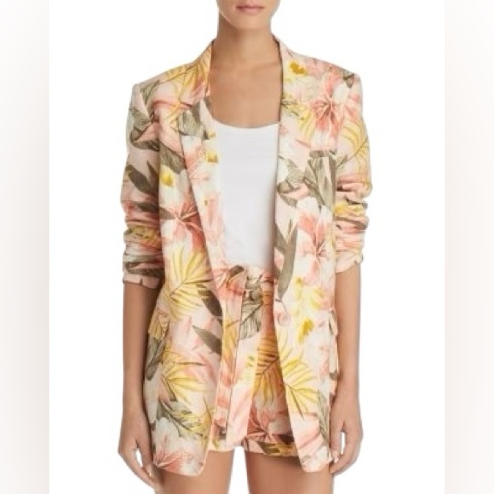 Joie Kishina Floral Linen Jacket NWT